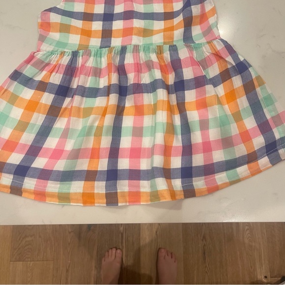 Mini Boden Checkered Spaghetti Strap Top 7-8 - Picture 2 of 8